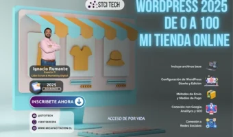 Portada Curso WordPress 2025 de 0 a 100 Mi primera tienda online con Ignacio Rumante